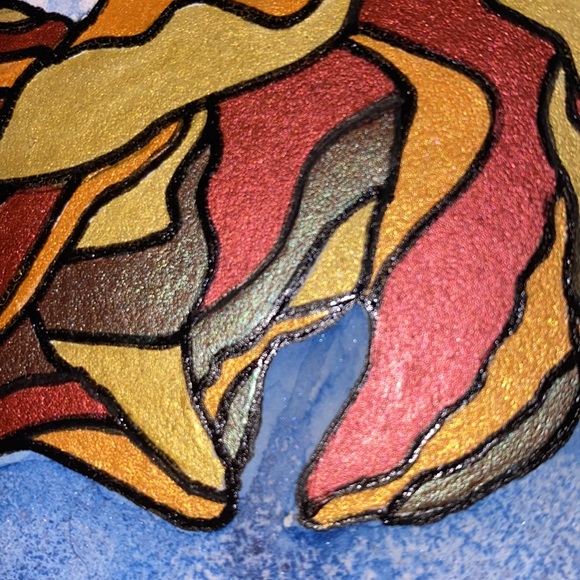 Unframed Original Art Watercolour & Gel Pen Waterscape of Islands & Ocean - Picture 7 of 7